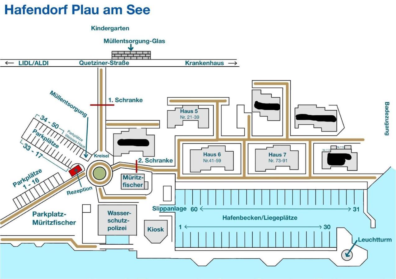 2 Zimmerapartment Nr45 P6A2 Plau am See Εξωτερικό φωτογραφία